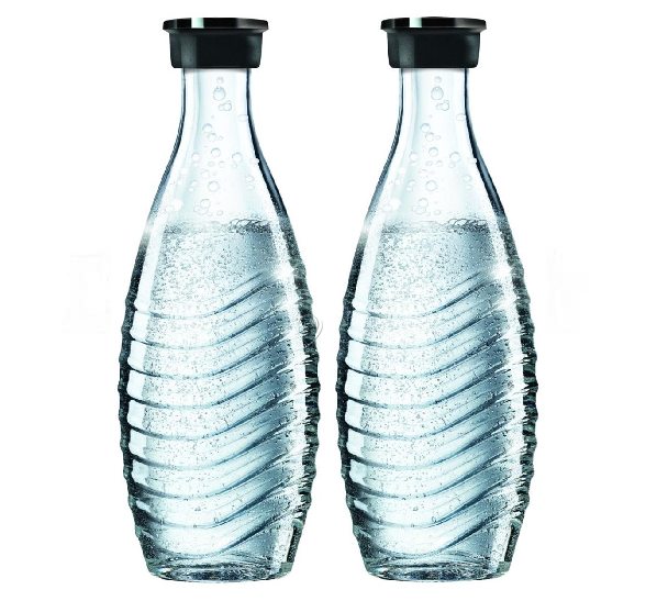 Sodastream - Cană de sticlă pentru SodaStream 0,61 l cl/2 bucăți - 1047200310 - pentru Aparat preparare bauturi carbogazoase