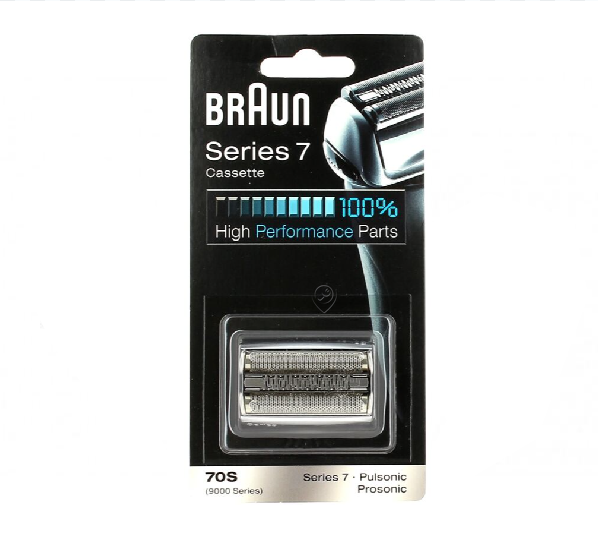 Braun - Cap de bărbierit pulsonic - seria 7 - 70s - argintiu - 81387979 - pentru Aparat de ras BRAUN - 5671