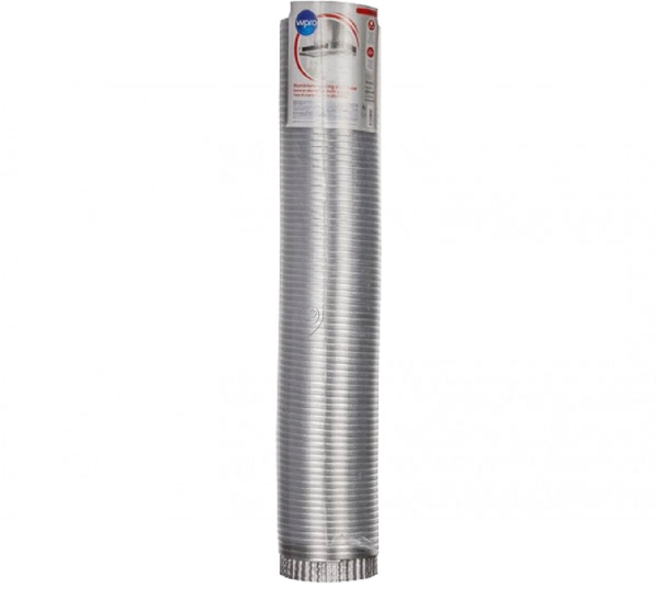 Wpro - Tub de evacuare flexibil din aluminiu (ø 150 mm x l 3 m) cht350 - 484000008638 - pentru Hota