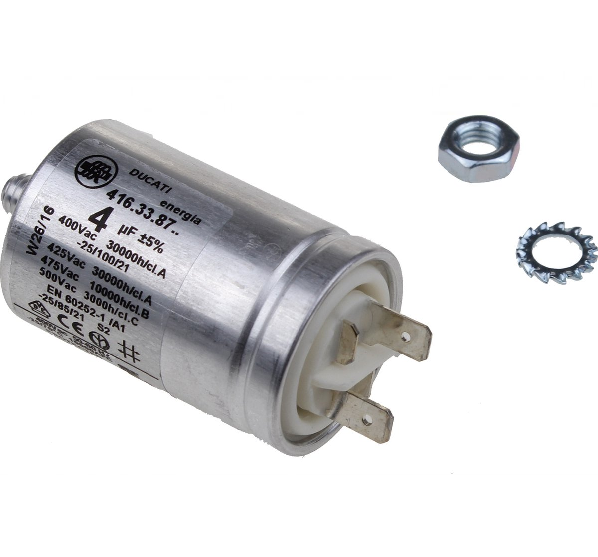 Whirlpool - Condensator - 4µf - 481212118277 - pentru Uscător de haine WHIRLPOOL - 851000829829 - C849BL