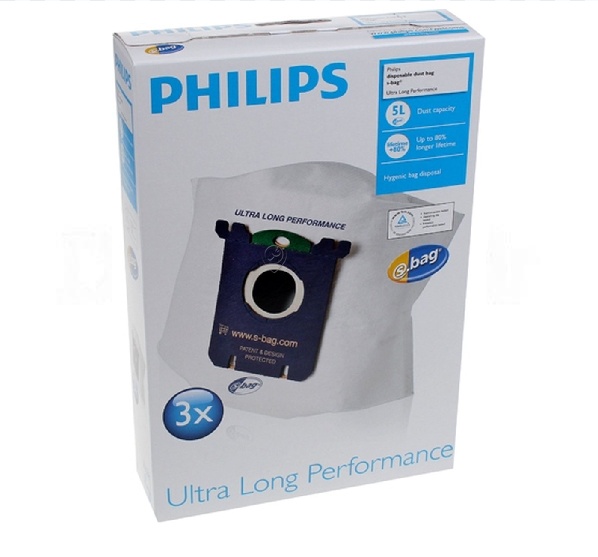 Philips - Sac aspirator original Sydney / Mobilo Classic - s-bag Extra Long Performance 3 bucăți - FC802701 - pentru ELECTROLUX - AIRMAX
