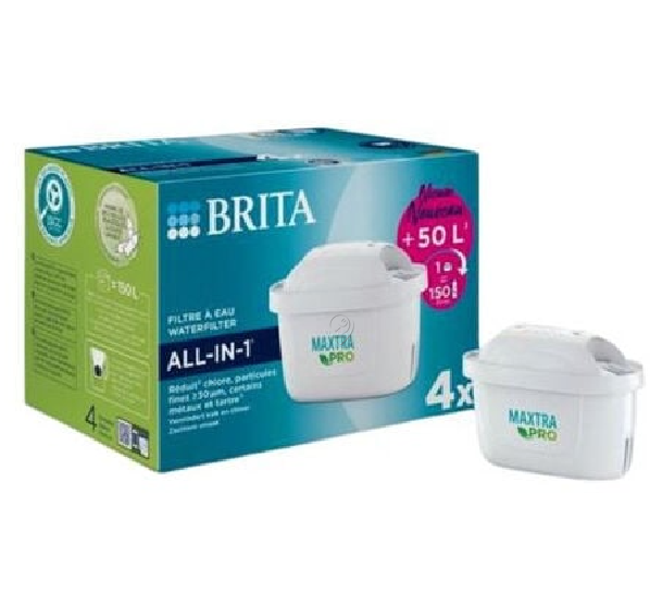 Brita - Pachet 4 filtre mxpro cu cebo - 1050415 - pentru Tratament apă