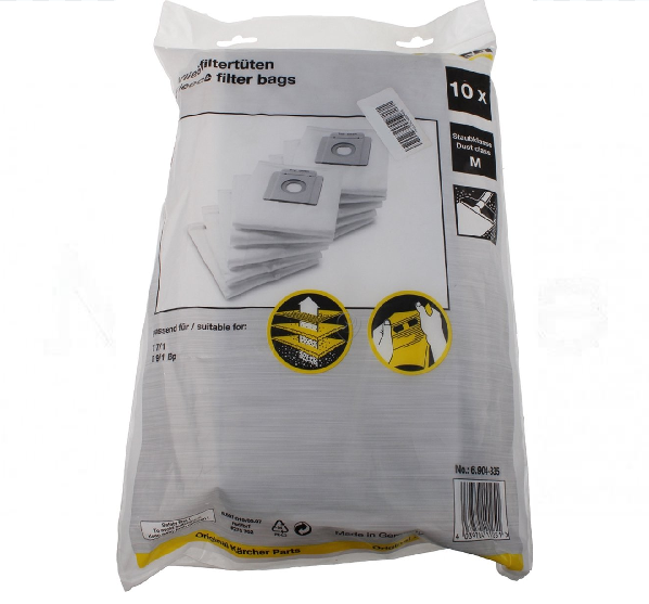 Karcher - Sacii pentru aspirator, material textil (fleece), set de 10 bucăți - 69043350