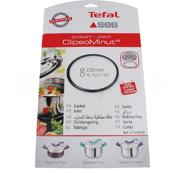 Seb - Garnitură pentru oală sub presiune - Clipso Minut Duo / Easy / Perfect - 5 / 6 litri - ø 220mm - X1010008