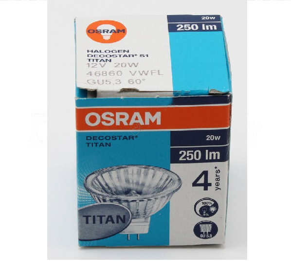 Novy - Bec halogen decostar 12 V 20 W titan gu5,3 - 830029 - pentru Hota