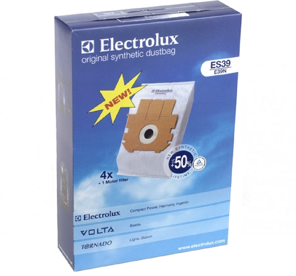 Electrolux - Sac de aspirator orig z 2540+ 2560 +2570 es39 4 bucăți + 1 microfiltru - 9002565431 - pentru ELECTROLUX - 2580