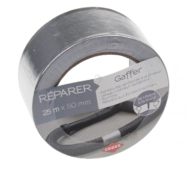 Facom - Bandă de aluminiu 25 m x 50 mm - rezistentă la căldură - 69853 - pentru Hota