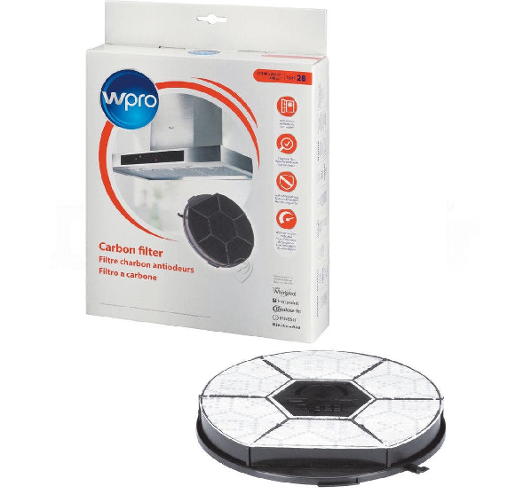 Wpro - Filtru de carbon tip 28 / dkf606 (ø240 x 32 mm) - 484000008576 - pentru Hota WHIRLPOOL - 70018228