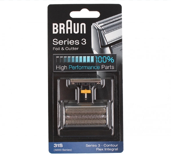 Braun - Rezerva aparat ras - Pachet combinat flex integral - 31s - argintiu - 4210201072829 - pentru Aparat de ras BRAUN - 3000