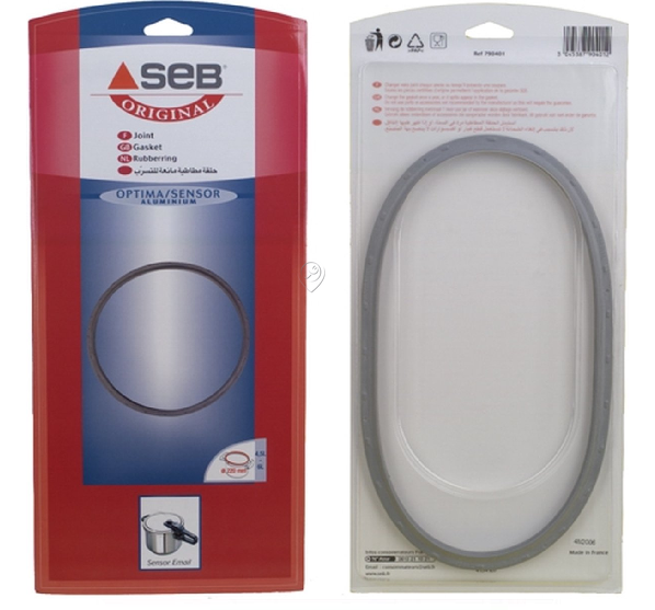 Seb - Garnitură de etanșare pentru oala sub presiune 6L - aluminiu - diametru 220mm - optima / sensor - 790401 - pentru SEB TEFAL CALOR MOULINEX - 324300
