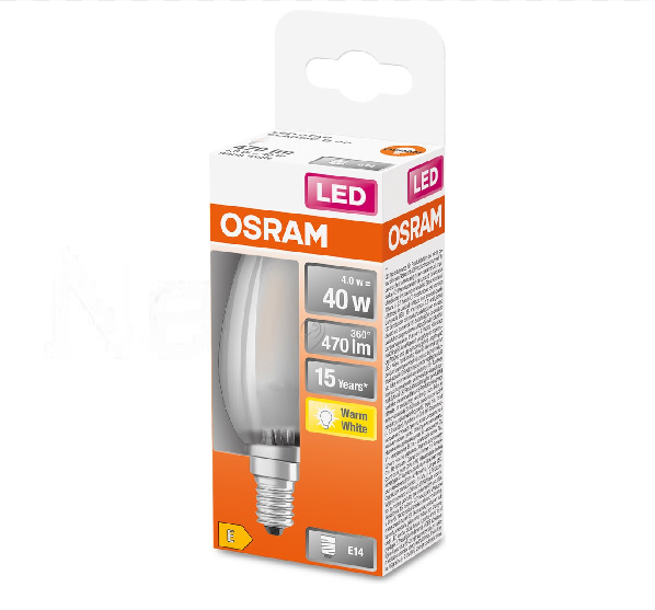 Osram - Bec LED retro-fit clasic B (40) 4W/827/2700K - E14 - 4058075436503 - pentru Iluminat