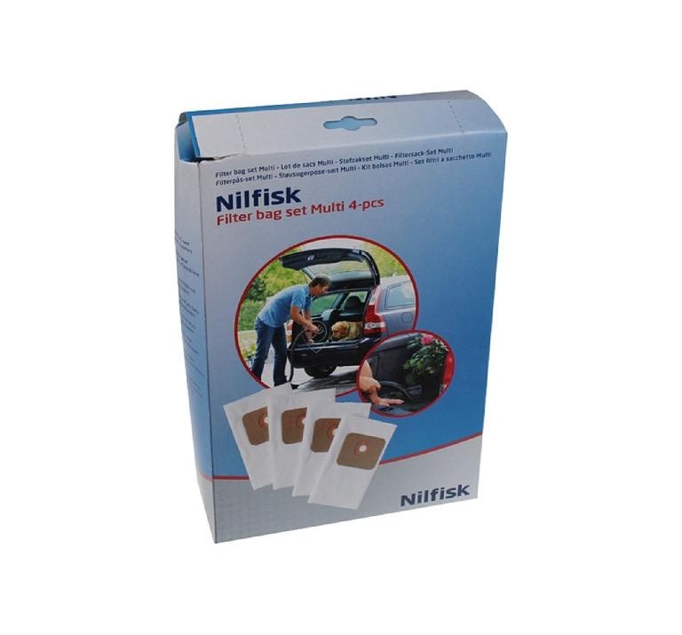 Nilfisk - Sac de praf multi (gama până în 2016) 4 bucăți - 107402336 - pentru Aspirator NILFISK - MULTI20