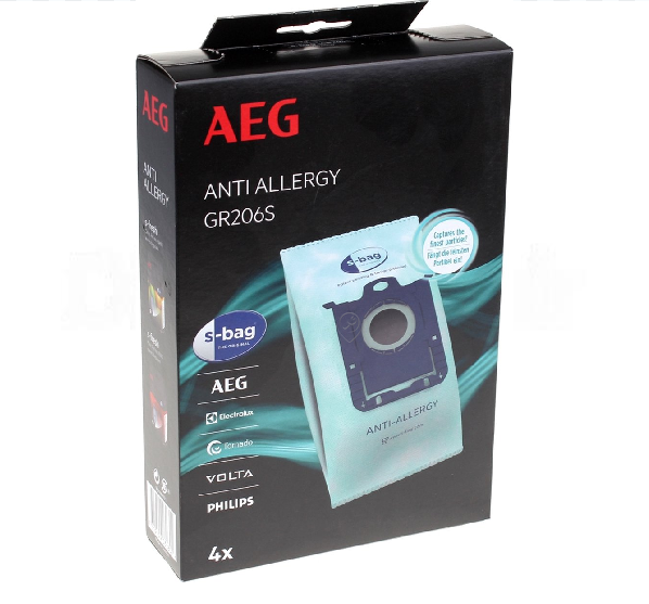 Aeg - Sac aspirator - gr206s - anti-alergie - 4 bucăți - 9001684761