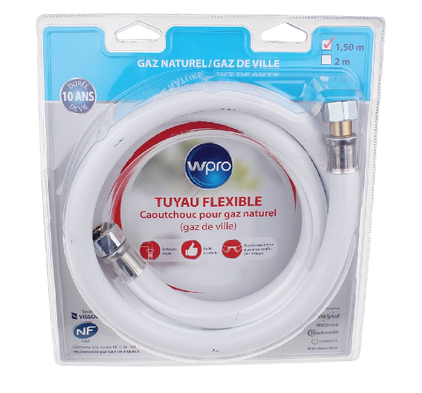 Whirlpool - Furtun gaz natural - 10 ani tnc158 1.5m - 481181729009 - pentru Plită/Cuptor