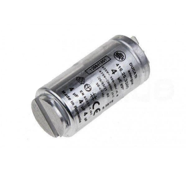 Electrolux - Condensator 4 µf 450 V - 1256418011 - pentru Uscător de haine