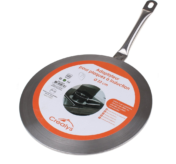 Disc de gătit cu inducție Crealys din oțel inoxidabil ø 23 cm - 510872 - pentru Plită/Cuptor