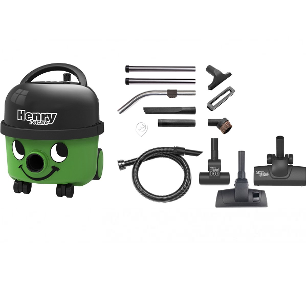 Numatic - Aspirator Henry Petcare HPC 160-11 verde cu kit 620W - 6L - HPC16011