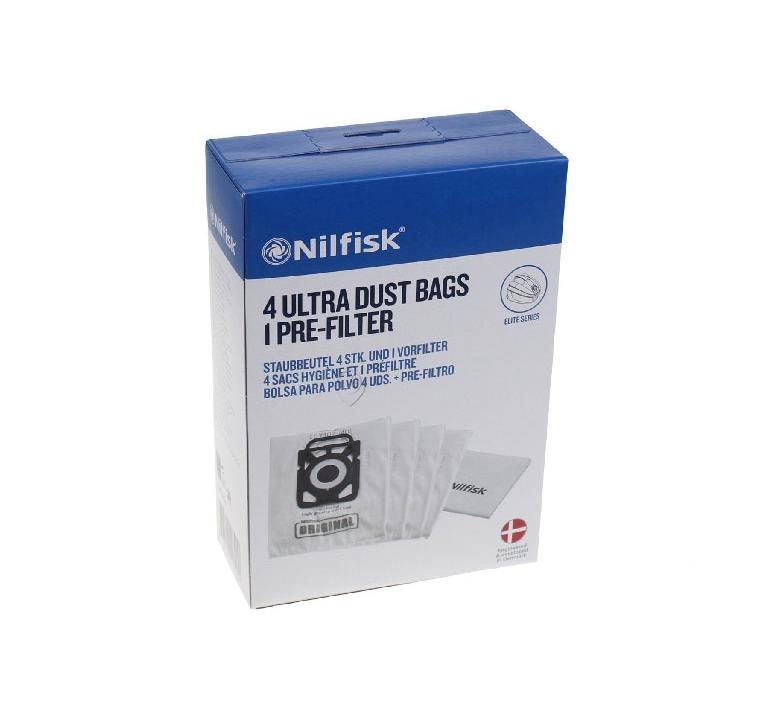 Nilfisk - Sac pentru aspirator - sintetic - ultra plus (4) - seria elite - 107407940