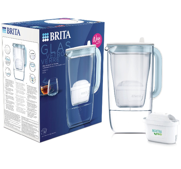 Brita - 1050449 - cană de filtrare a apei din sticlă + filtru de apă Maxtra Pro - un LED - pentru Tratament apă