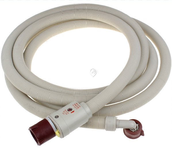 Whirlpool - Furtun de alimentare cu aquastop - 4m - drept/îndoit - 3/4" - 484000008793 - pentru Mașină de spălat haine