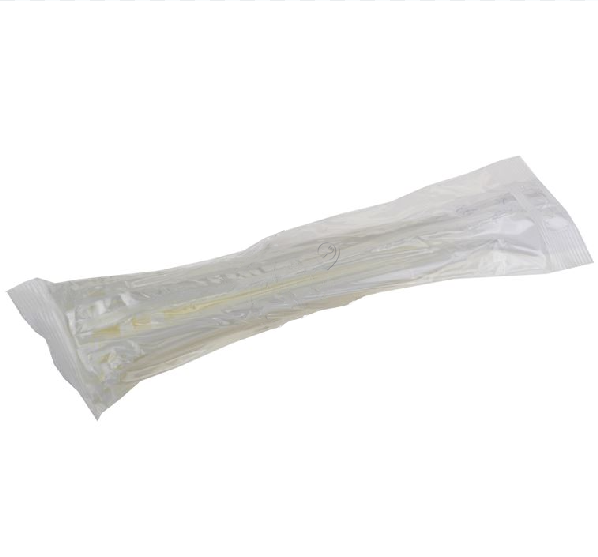 Universal - Colier/Zip tie pentru cablu 4.5 x 200 mm - alb - pachet de 100 bucăți - 181367