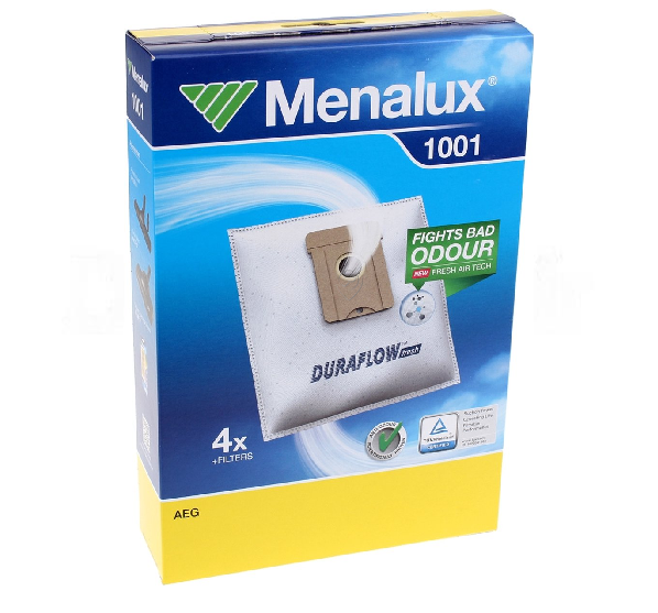 Menalux - 1001, Saci pentru aspirator 4 saci + filtru / gr22-24-25, 731-791 - 900196153