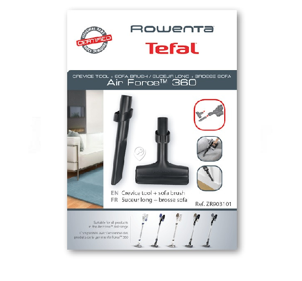 Rowenta - Tub de aspirare lung și perie pentru mobilă - ZR903101 - pentru Aspirator