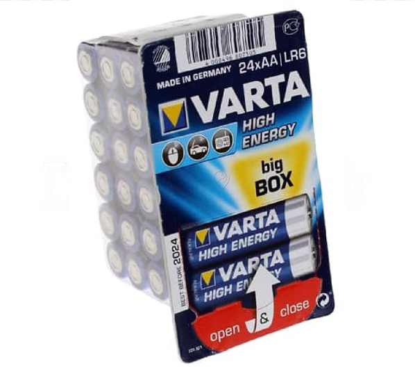 Varta - Cutie mare ll 24 baterii AA High Energy LR06 - 4906301124
