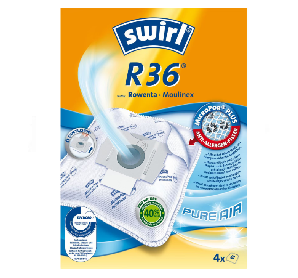 Swirl - Sac de aspirator r36 pachet 4 buc. ecopor - 6782917