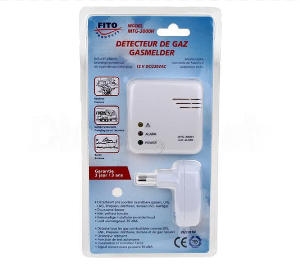 Fito - Detector de gaz (12v+adaptor) - MTG3000H