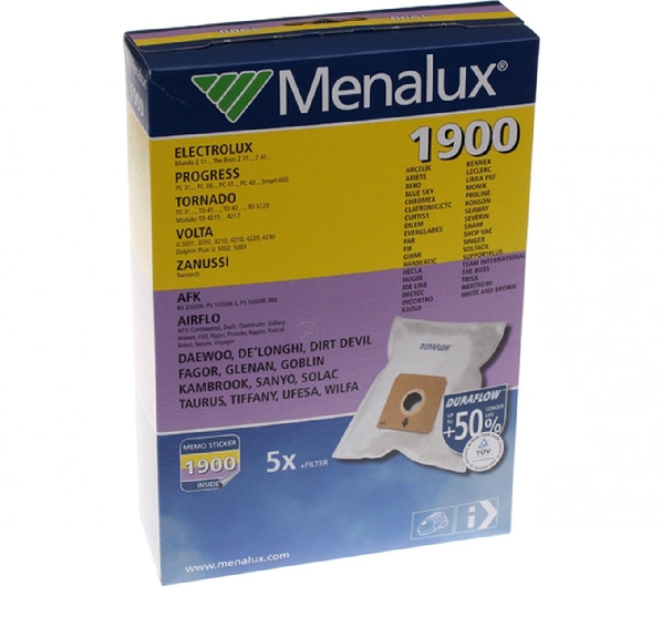 Electrolux - Sac aspirator 1900     5 bucăți + 1 filtru - 9001961276 - pentru DELONGHI - XTH180