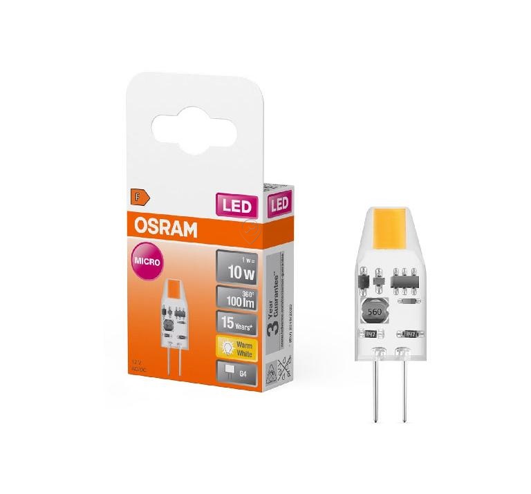 Osram - LED pin micro10 cl 1w / 827 12v g4 (halostar) - 4058075523098 - pentru Iluminat