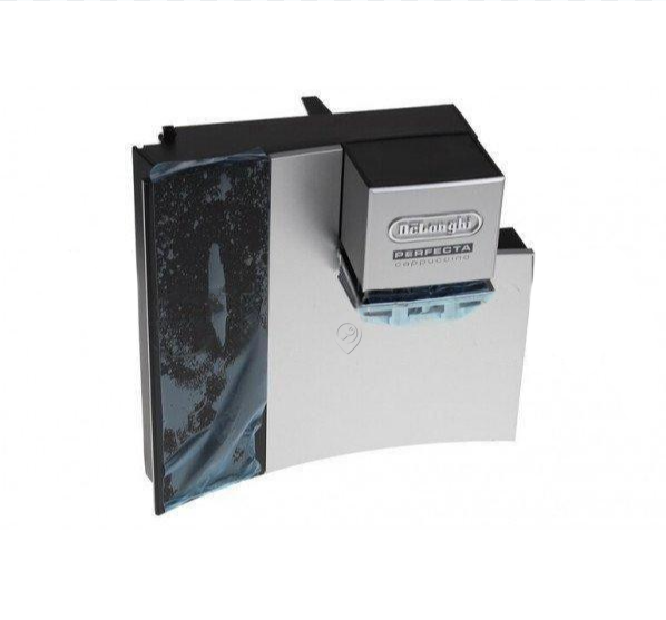 Delonghi - Clapă frontală - negru și argintiu-mr + sticlă esam5. (dls) - 7313224141 - pentru Espressor