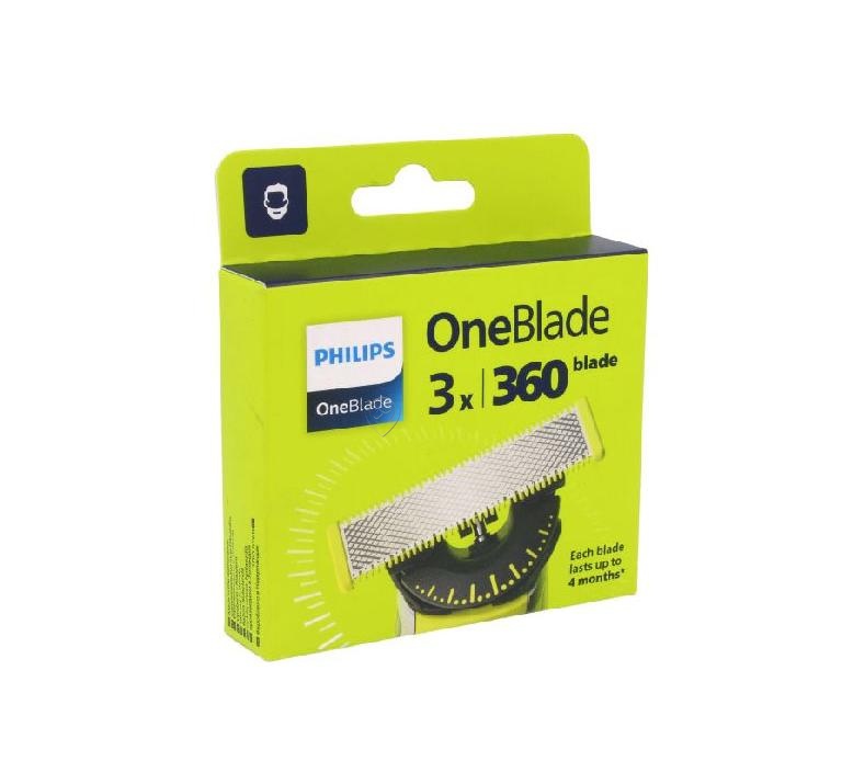 Philips - Lamă de ras OneBlade - 3 lame - QP43050 - pentru Aparat de ras