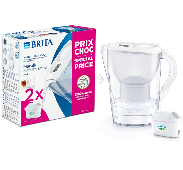 Brita - 1051133 - Marella ME4W WH  2 filtre Maxtra Pro Special - pentru Tratament apă