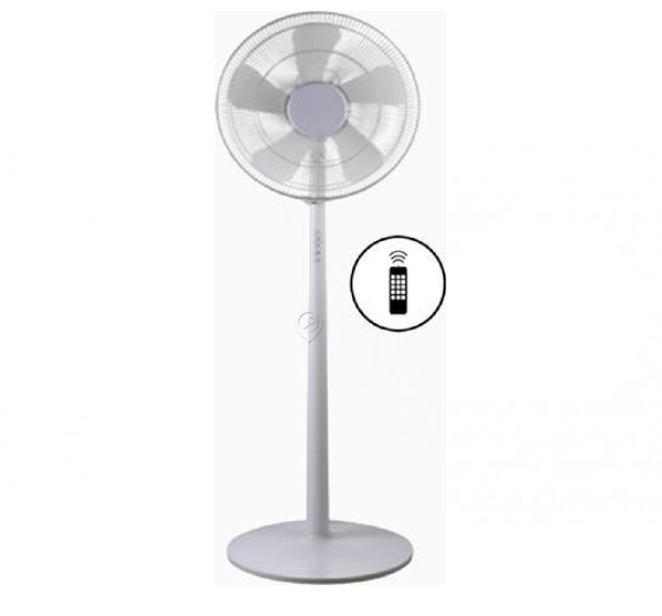 Tecnolux - Ventilator ø 40 cm - înălțime reglabilă alb cu telecomandă - VPL4003RC