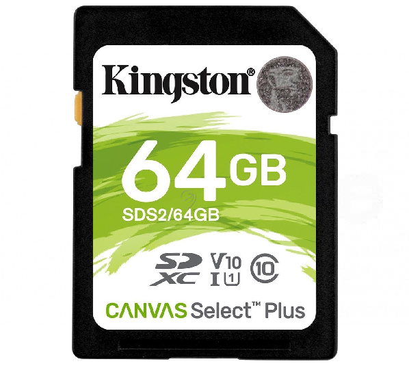 Memorie Flash Kingston Canvas Select Plus SDXC 64 GB Clasa 10 UHS-II - SDS264GB