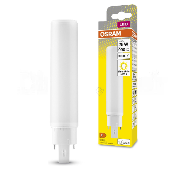 Osram - Dulux D/E (26W) LED-10W / 830 230V- HFG24q-3FS1 - 4058075559172 - pentru Iluminat