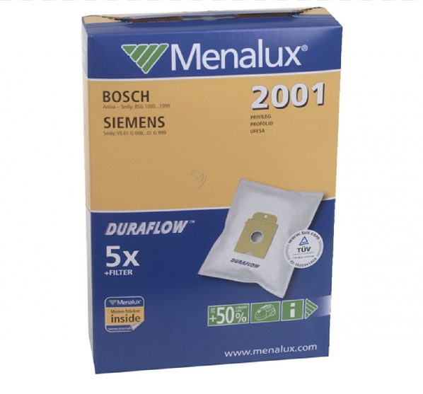 Menalux - Sac de aspirator sintetic Bosch/Siemens Activa/Smily tip K 200 - 9001961425 - pentru BOSCH - K