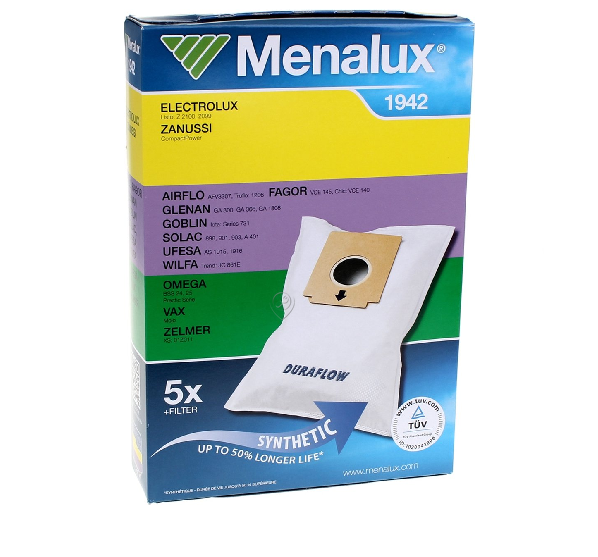 Electrolux - Sac de praf, menalux1942, 5buc - 9001670778 - pentru Aspirator ZANUSSI - ZAN3015
