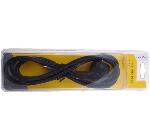 Universal - Cablu de alimentare HO5VV-F - 1,5m 3 x 1,5mm² - negru - 63093