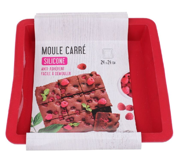 Crealys formă pătrată pentru copt 24,5cm x 4cm - 513014