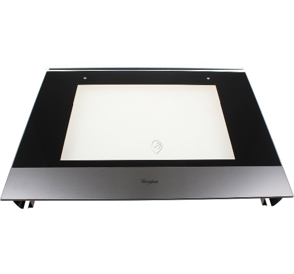Whirlpool - Ușă de sticlă pentru cuptor cu suport - 481010395547 - pentru WHIRLPOOL - 857743810500 - AKP438/IX