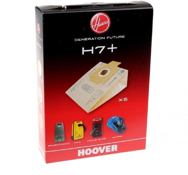 Hoover - Sac aspirator original h7+ alpina 5 bucăți - 09026177 - pentru HOOVER - 43651936