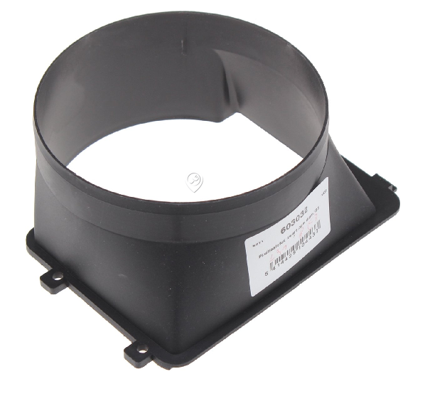 Novy - Adaptor piesă de evacuare neagră - ø 125mm - 603032 - pentru Hota NOVY - D603