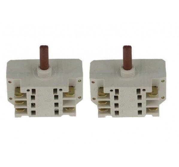 Whirlpool - Comutator 7 poziții model mic - ax lung - 481927328384 - pentru Plită/Cuptor WHIRLPOOL - AKB526-BR