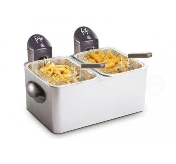 Frifri - Friteuza 2*1,5 kg cartofi prăjiți; 2*4,5l; 3200w; carcasă metalică - F1998