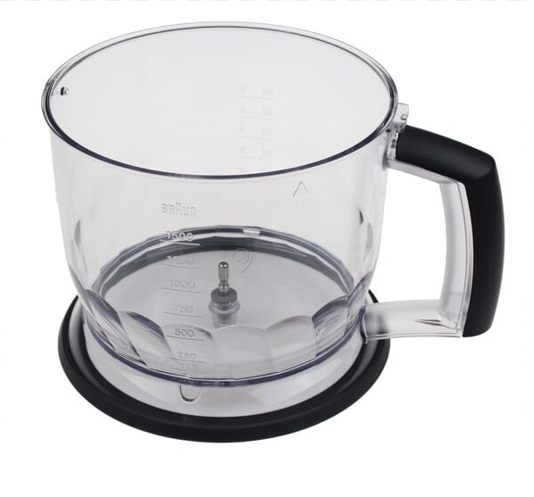 Delonghi - Recipient pentru tocător - 67051021 - pentru BRAUN - 4644 - Multiquick 5, M1000-1070, CA, FP