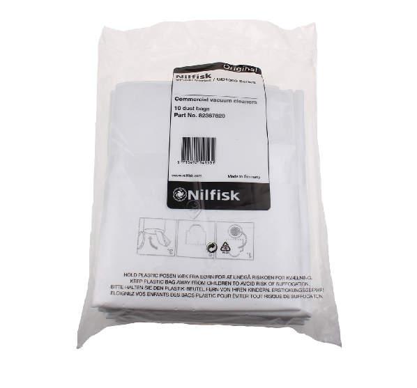 Nilfisk - Sac pentru aspirator 10l - 10 bucăți - vp300 - business - 82367820