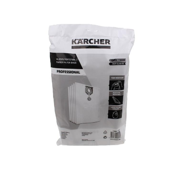 Karcher - Saci filtranți din material textil 30 litri (5 bucăți) - 28891540 - pentru Aspirator